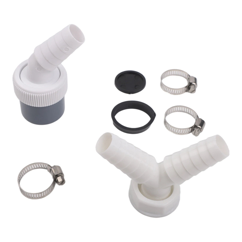 Washing Machine Drain Fittings Y Splitter Adapter PVC 30/40mm