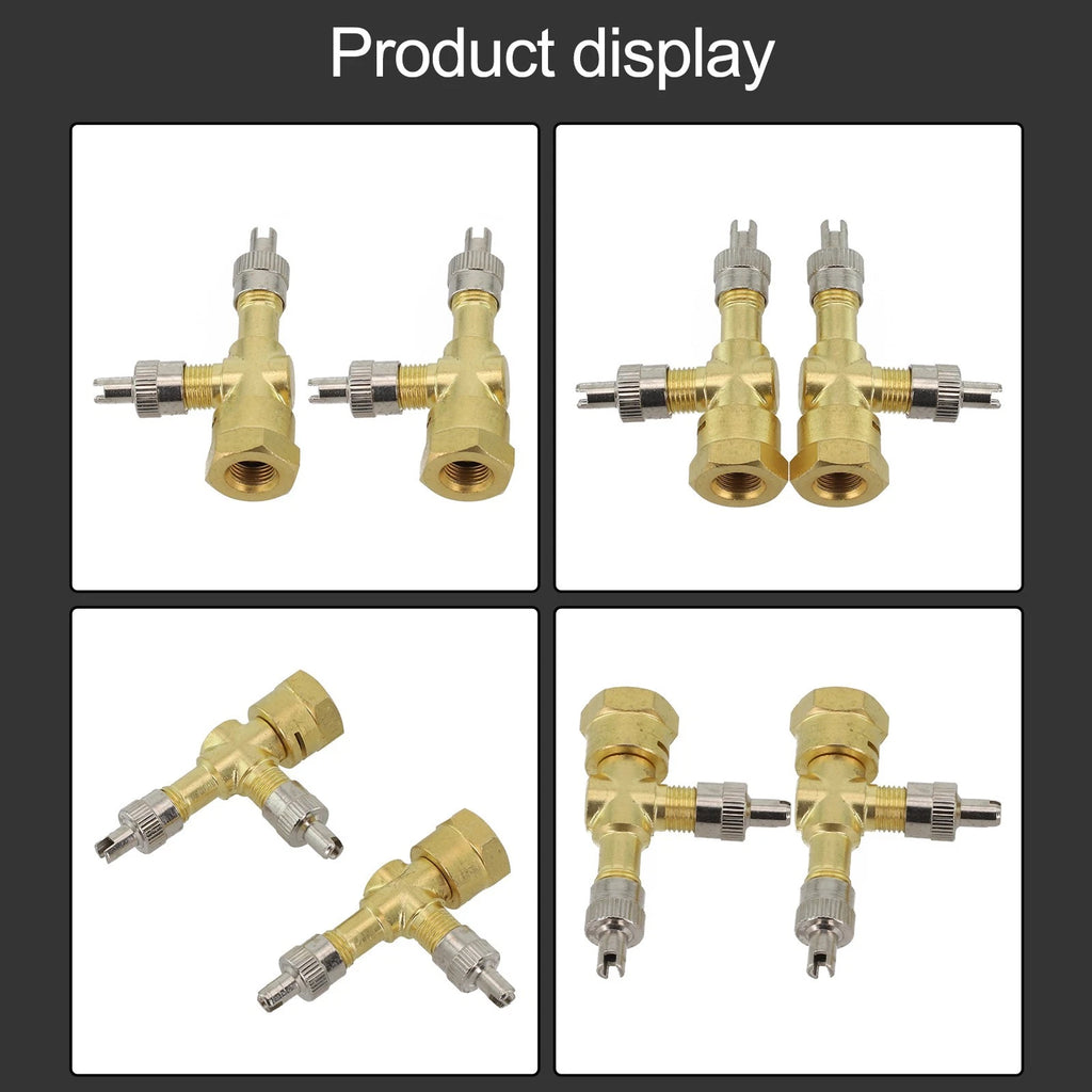 Pure Tee Adapter Valve Tee for Automobiles Motorcycles