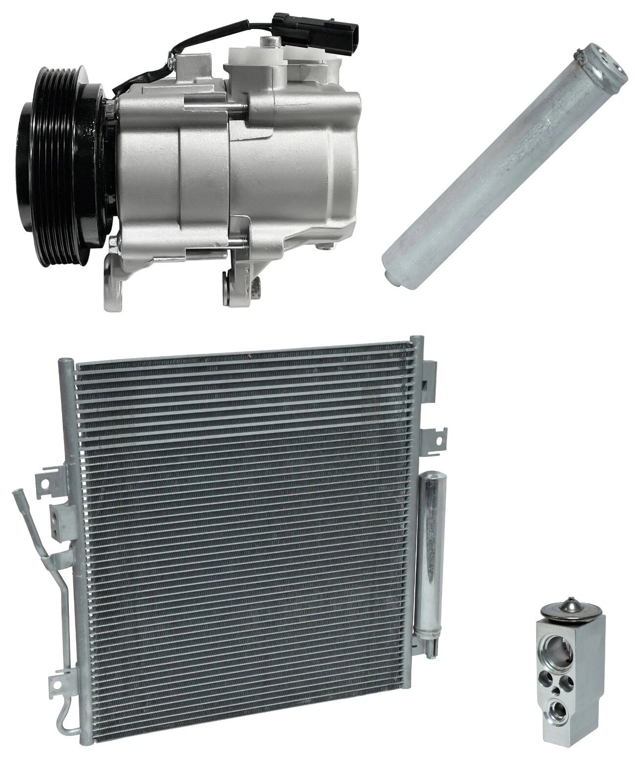 AC Compressor Kit with Condenser for Dodge Nitro 3.7L (2008–2012)