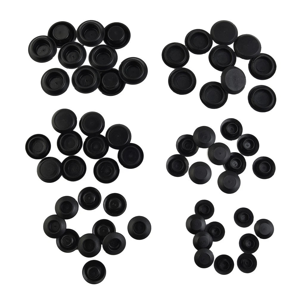 60 Piece Plastic Auto Body Hole Assortment for Sheet Metal Use