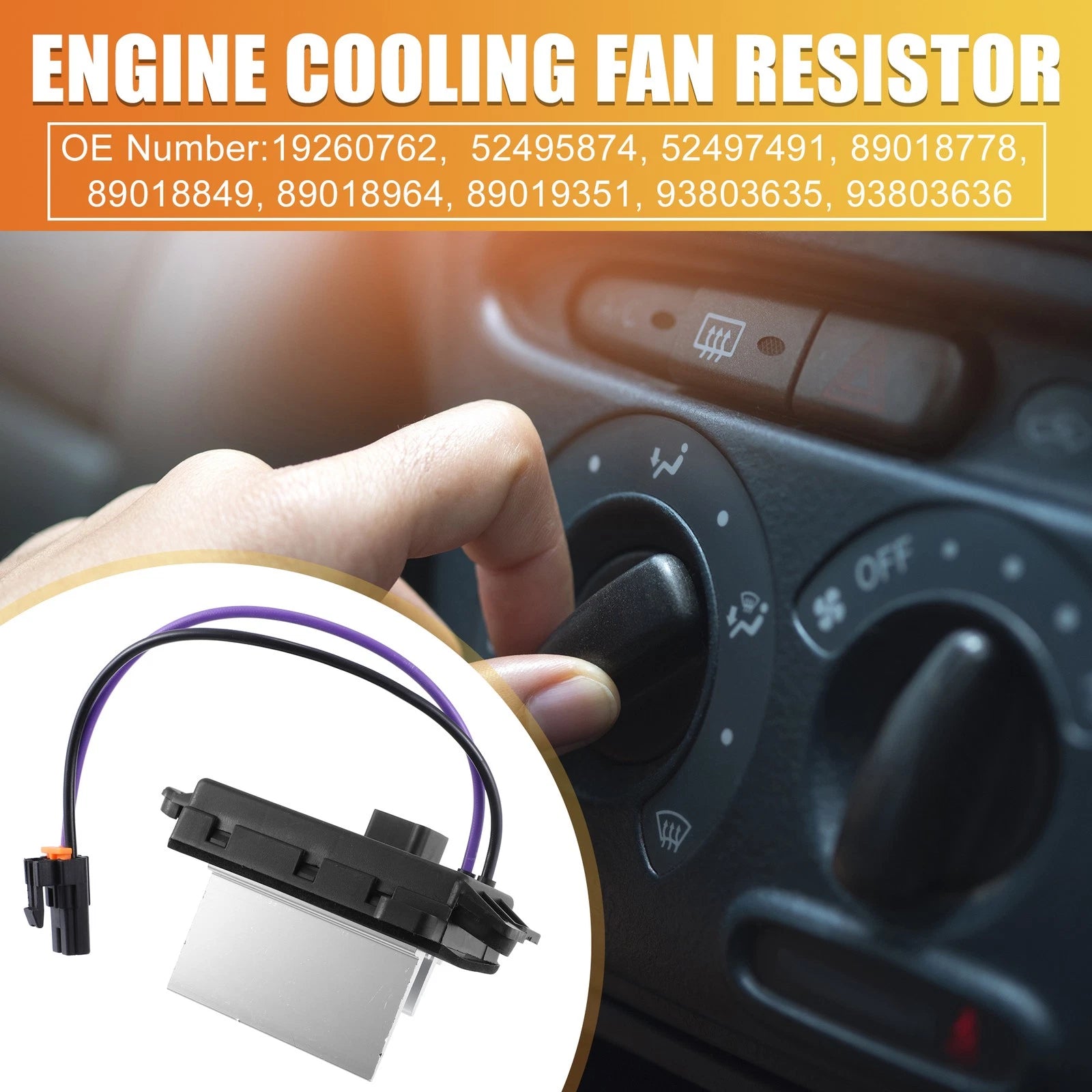 HVAC Blower Motor Resistor No.1580567 for Chevy Silverado 1500 2500HD (2003–2006)
