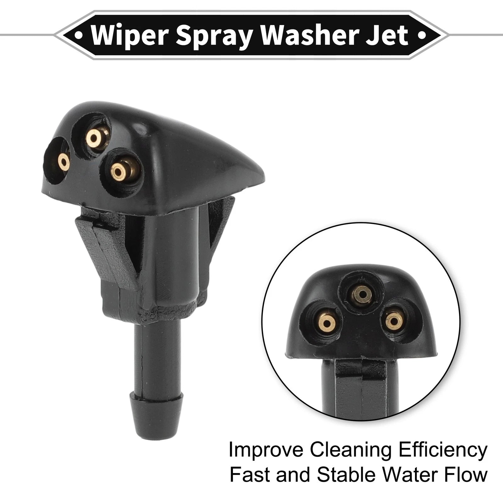 2X Front Windshield Wiper Washer Nozzle Spray Jet for Toyota 4Runner (2003–2009)