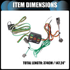 Set of 4-Pin Trailer Wiring Harness Kit for Ford Explorer (2020–2022)