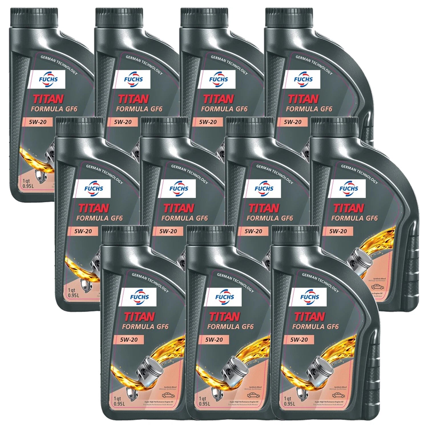11 Quart Fuchs TITAN FORMULA GF-6 SAE 5W-30 Synthetic Engine Oil Set