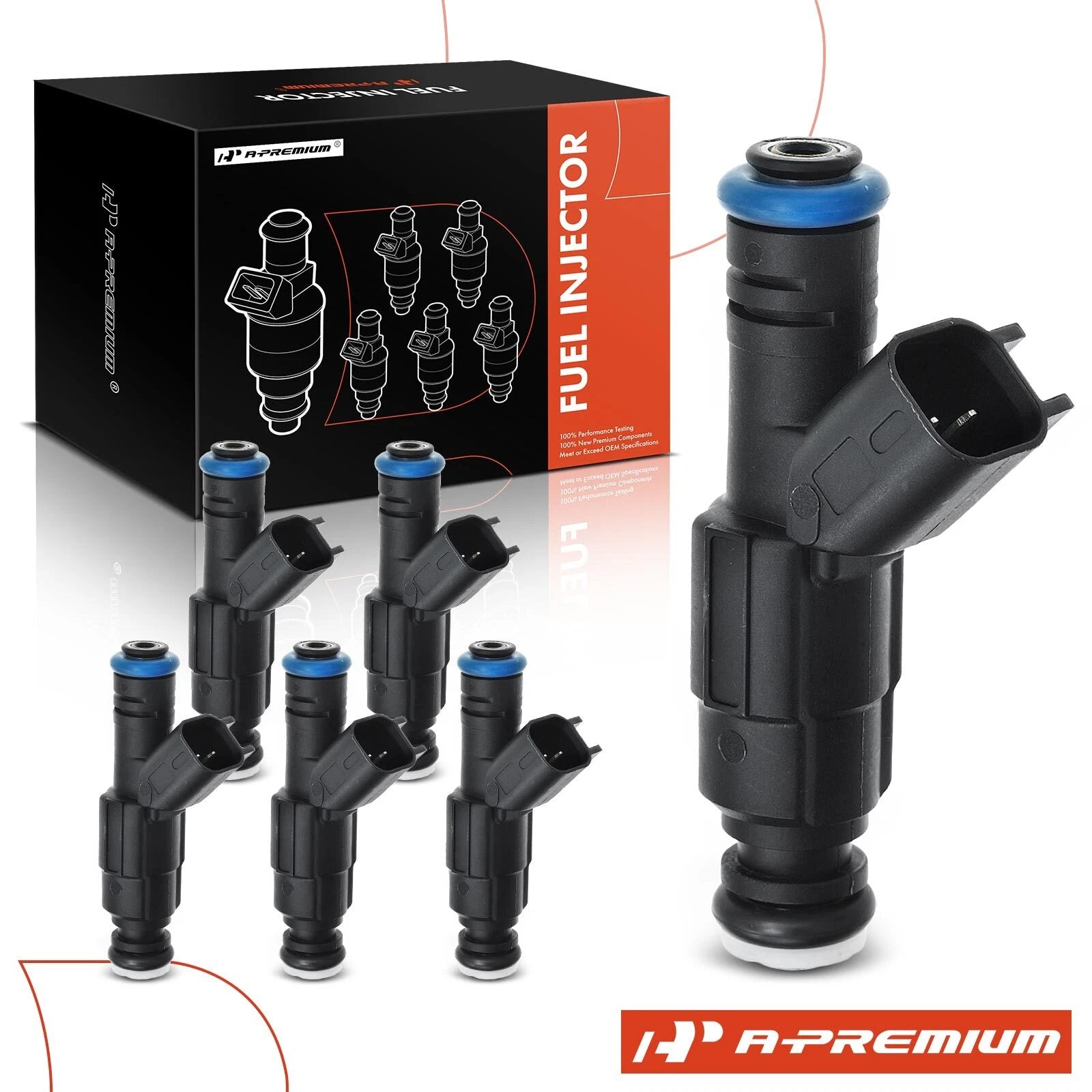 Set of 6 Fuel Injectors for Chevrolet Equinox Pontiac Torrent (2005–2009)