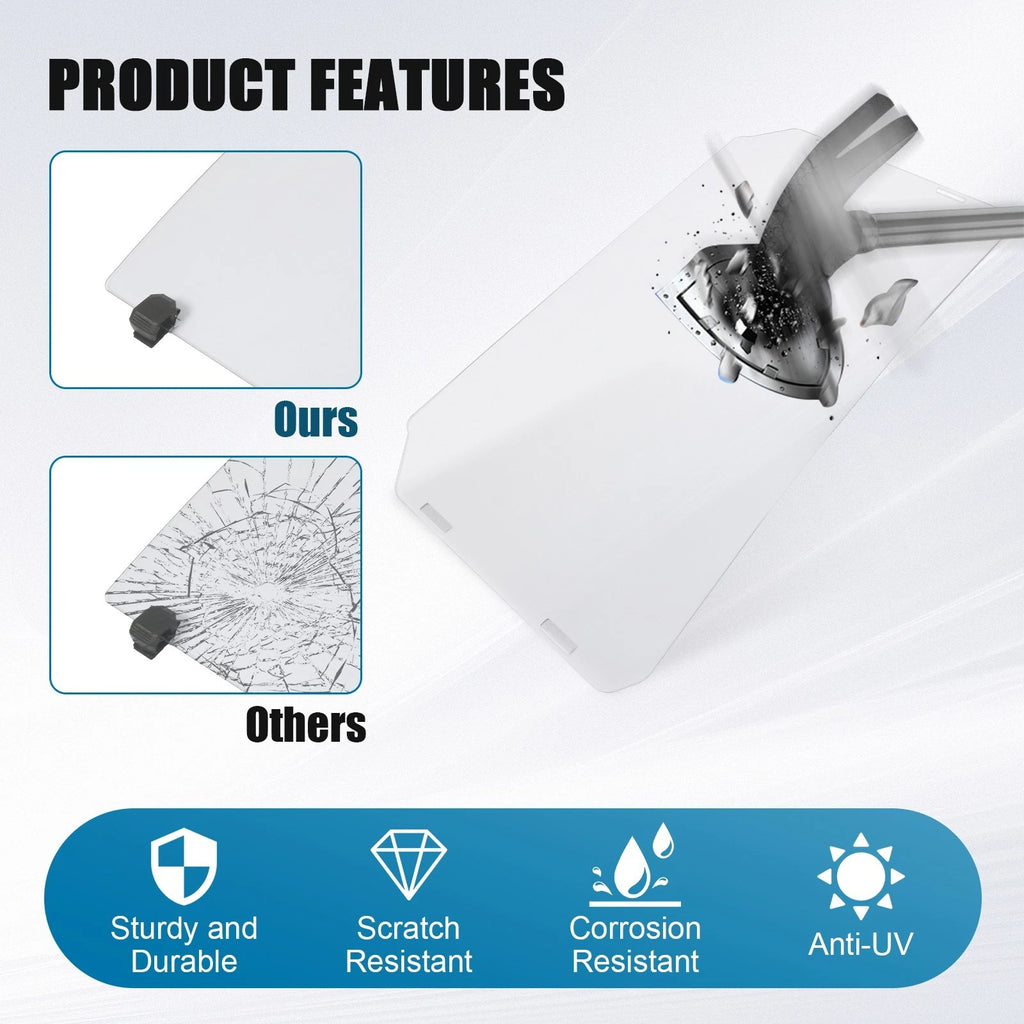 Clear Scratch Resistant Flip Windshield for Polaris General 1000 (2016-Present)