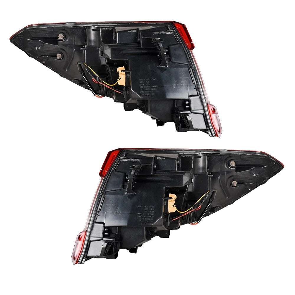 Set of 2 LED Red/Clear Tail Lights for Honda Accord (2018–2022)