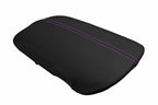 Leather Console Lid Armrest Cover for Ford Mustang (2015–2020) Black Purple Stitch
