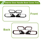 Set of 4 Interior Door Handle Bowl Cover Trim for Ford Bronco (2021–2025)