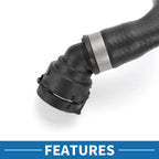 Radiator Hose No.17127596840 for BMW 320i (2013–2015) Rubber Black