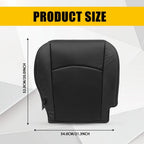 Leather Seat Cover for Dodge Ram Laramie 2500 (2013–2018) - Black