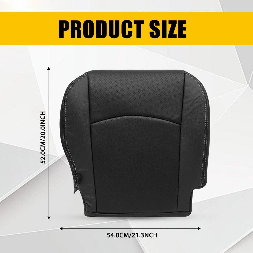 Leather Seat Cover for Dodge Ram Laramie 2500 (2013–2018) - Black