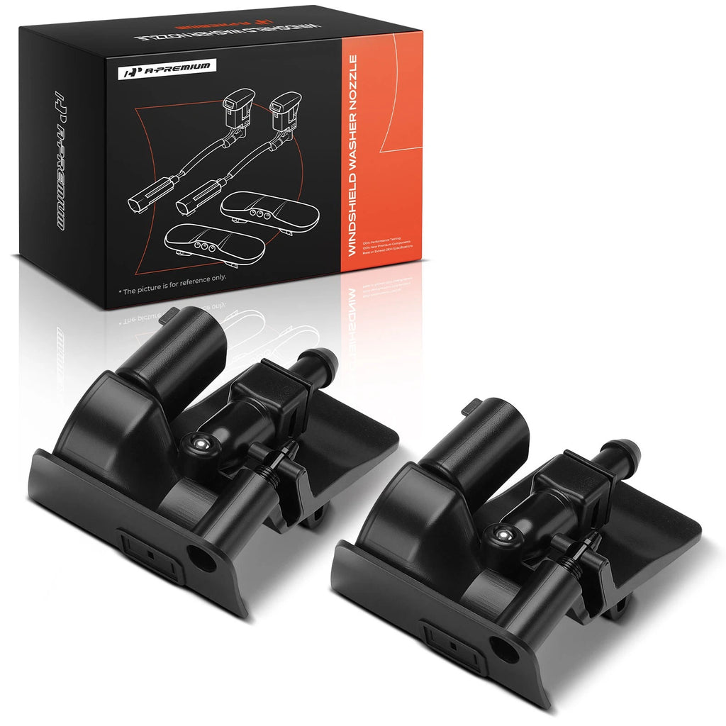 2X Heated Front Windshield Washer Nozzles for BMW X5 (2007–2010)