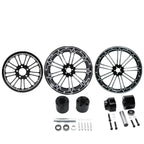 18" Front & Rear Wheel Rim Hub & Belt Pulley for Harley Touring (2009–2023)