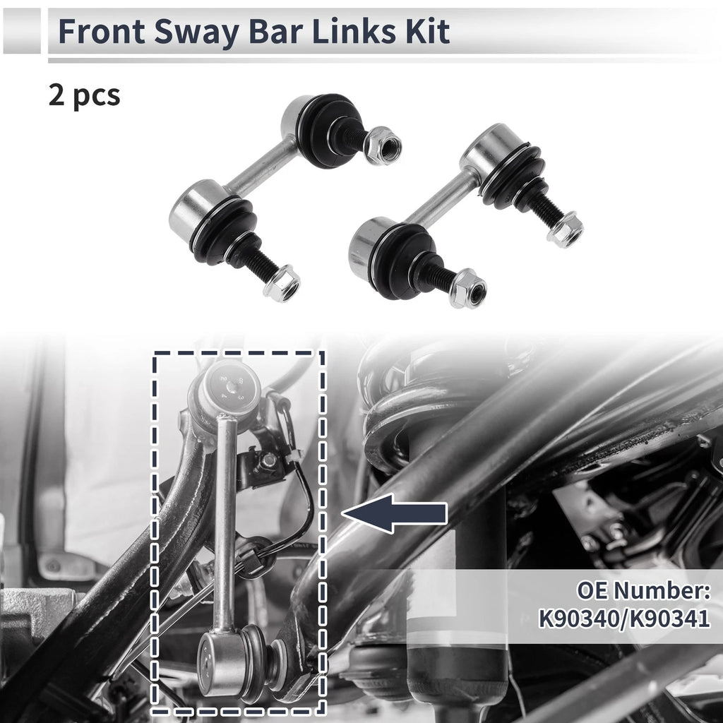 Front Stabilizer Bar Links No Bushing for Acura CL (2001–2003) No.K90340/K90341