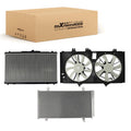 Cooling Radiator Condenser Fan Assembly for Toyota Camry 2.5L 2012-2017 CU13270