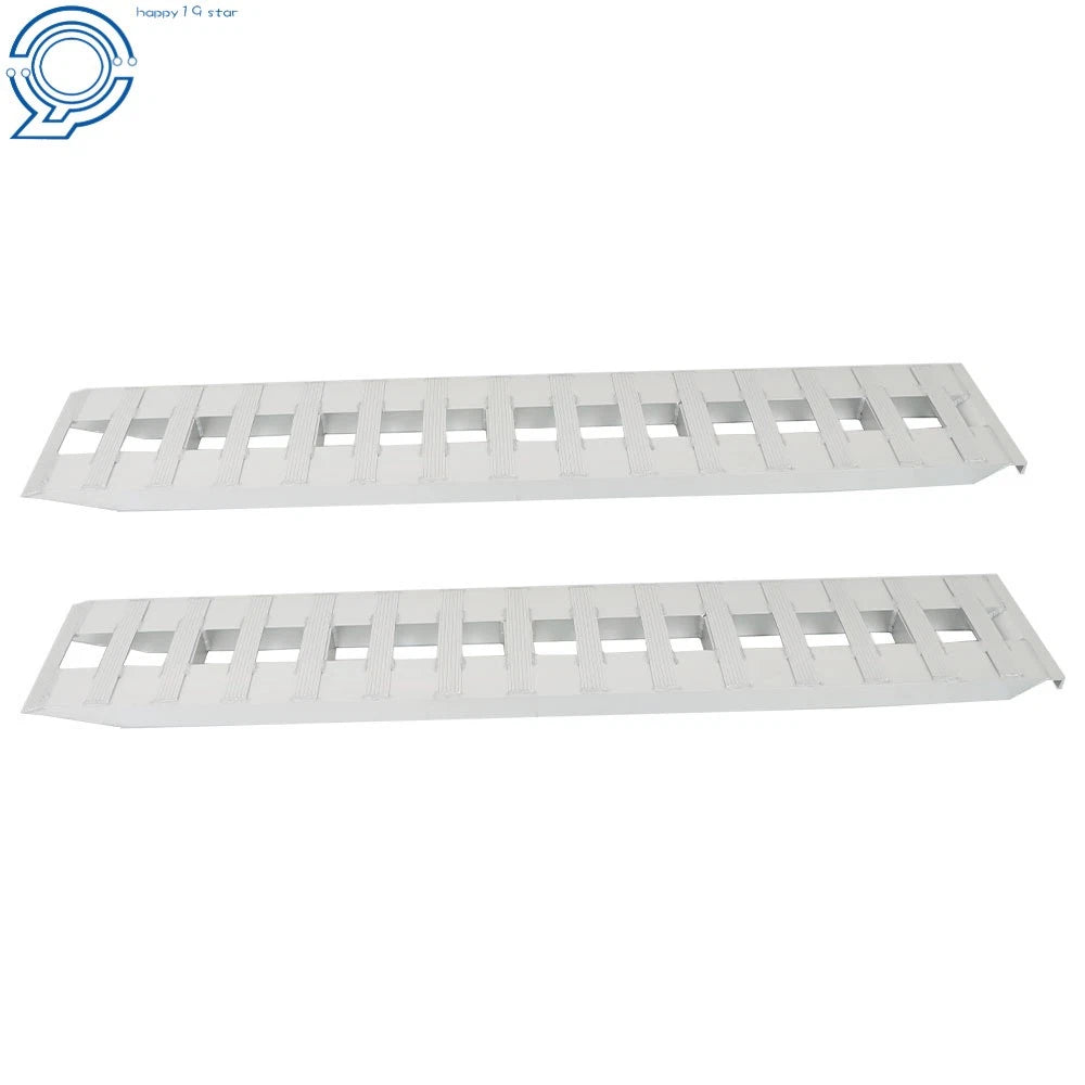 Set of 2 Aluminum Ramps for Car Trailer Truck (6000 lbs Capacity)