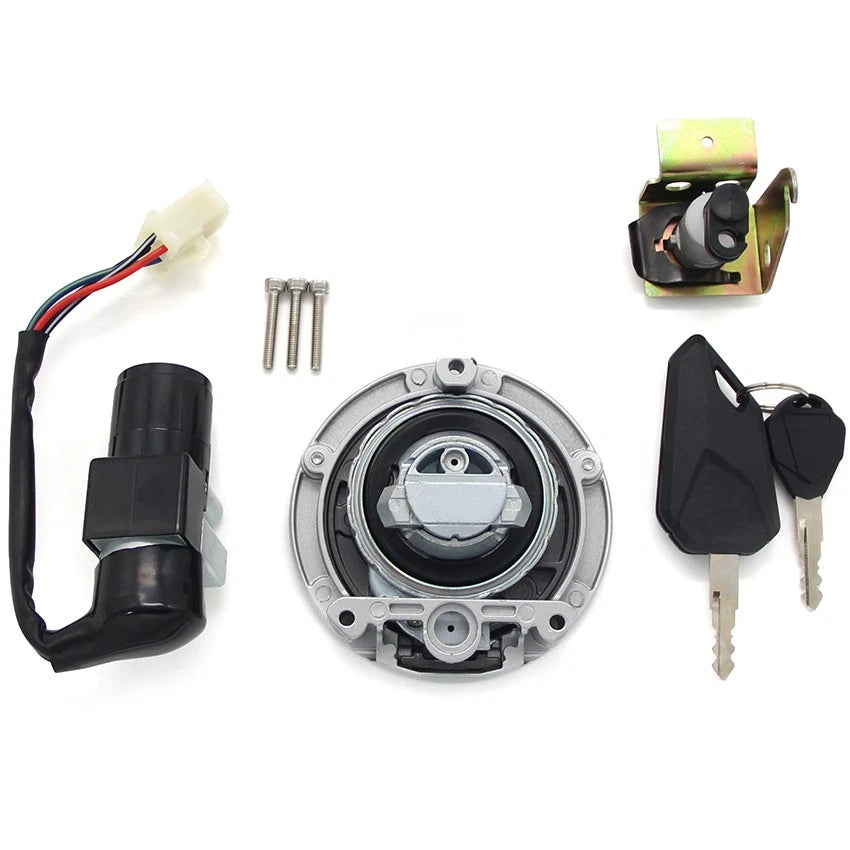 Fuel Gas Cap + Ignition Switch + Seat Lock + 2 Keys for Honda Motrac M2 M3 MSX125