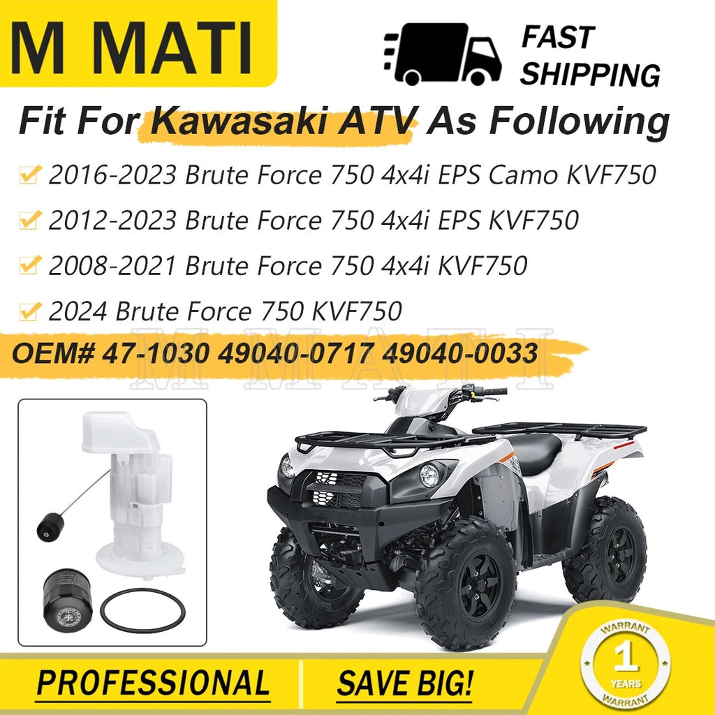 Fuel Pump Module Assembly for Kawasaki Brute Force KVF750 (2008–2026) 49040-0717