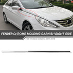 Set of 2 Fender Garnish Chrome Molding for Hyundai Sonata (2011–2014)