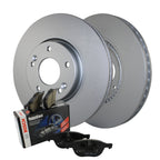 Front Brake Kit 300mm Disc Rotors & Semi-Metallic Pads for Kia Forte Koup (2010–2013)
