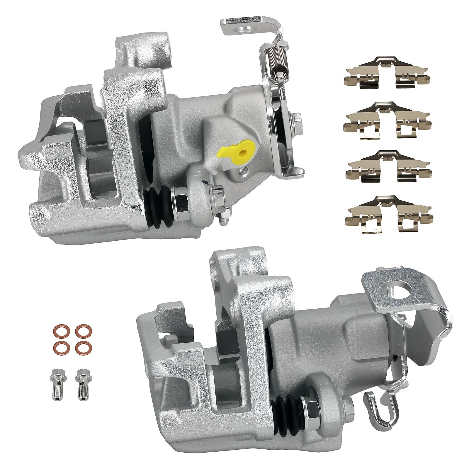 Rear Left+Right Disc Brake Calipers w/ Bracket Pair for Scion xB (2008–2015)