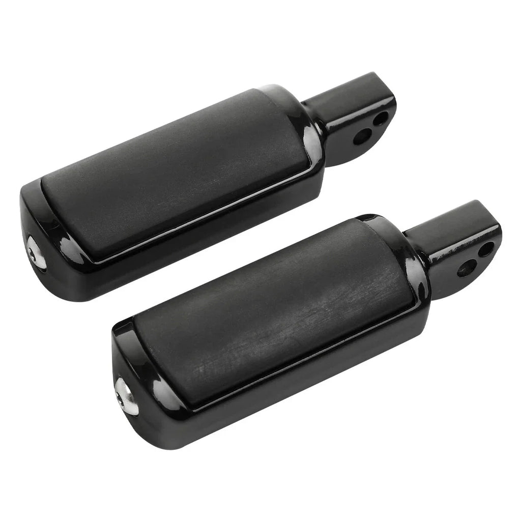 Black Passenger Footpegs for Harley Softail Deluxe Fat Bob (2018-2025)