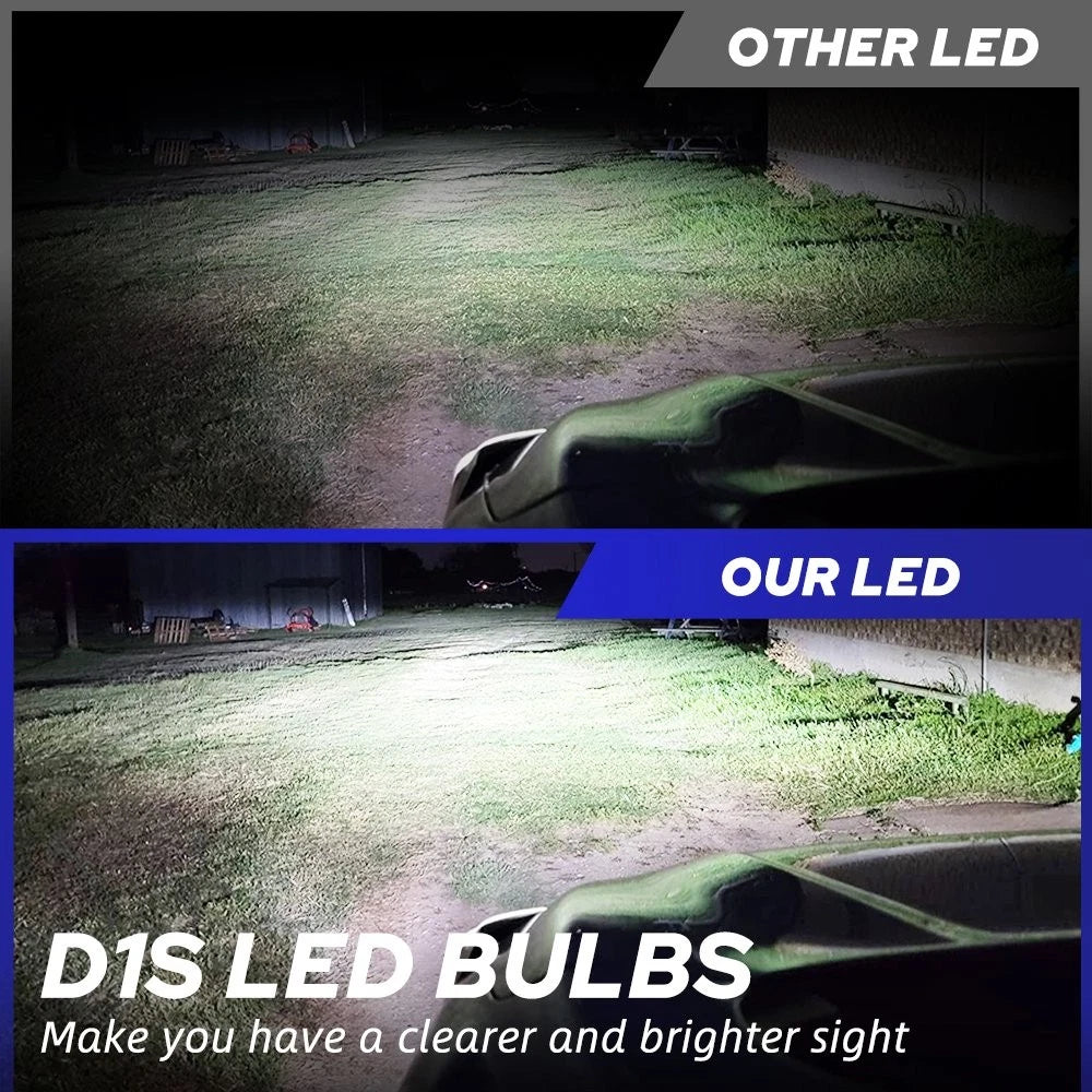D1S LED Light Bulb for High Low Beam Replacement (6000K)