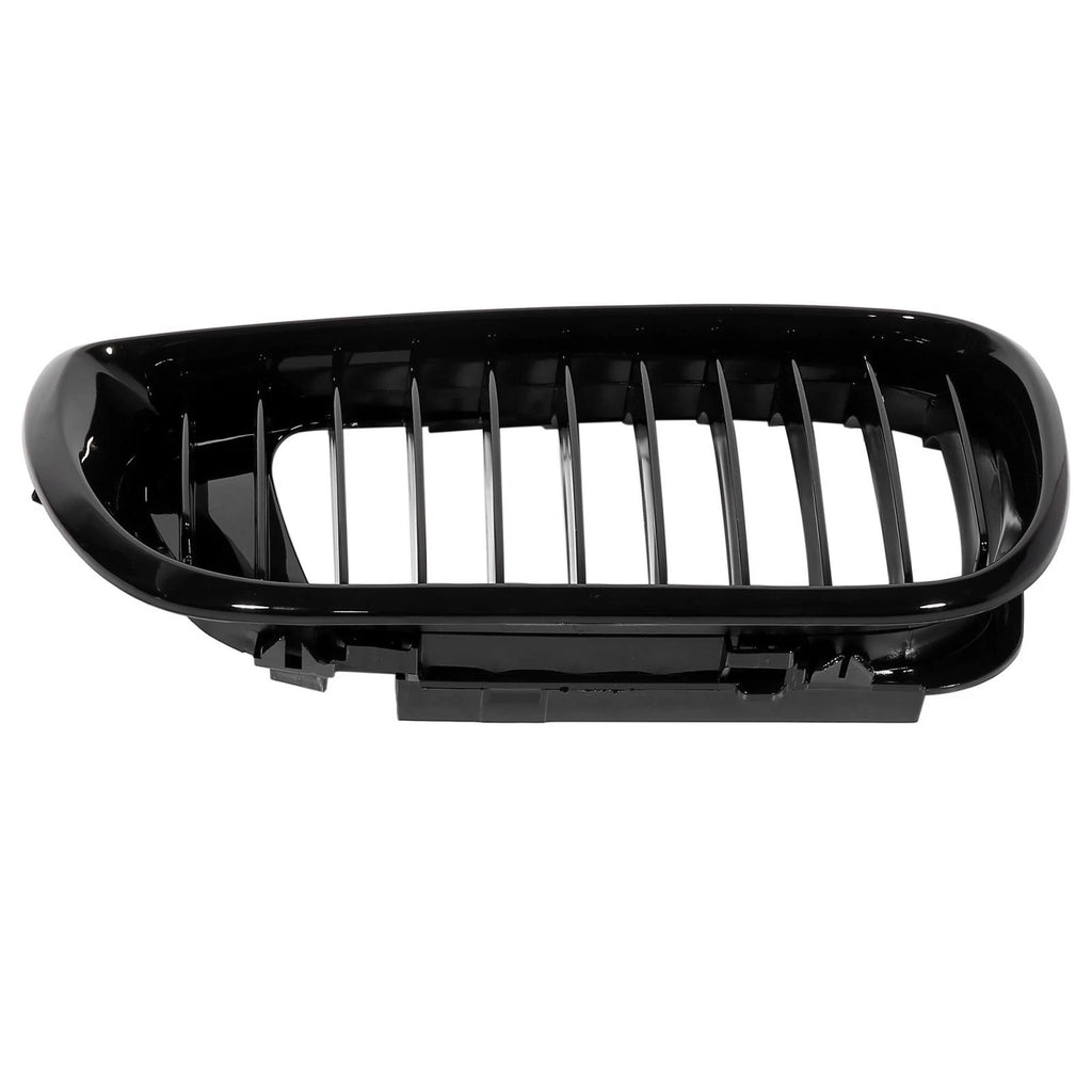 Pair Gloss Black Front Kidney Grille for BMW 3 Series E46 (2002–2004)