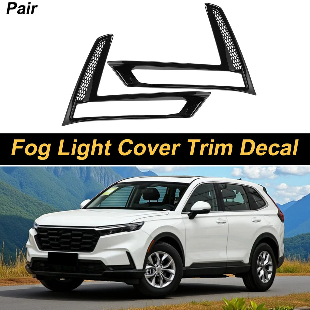 Fog Light Cover Trim Set of 2 for Honda CR-V (2023–2024) Glossy Black