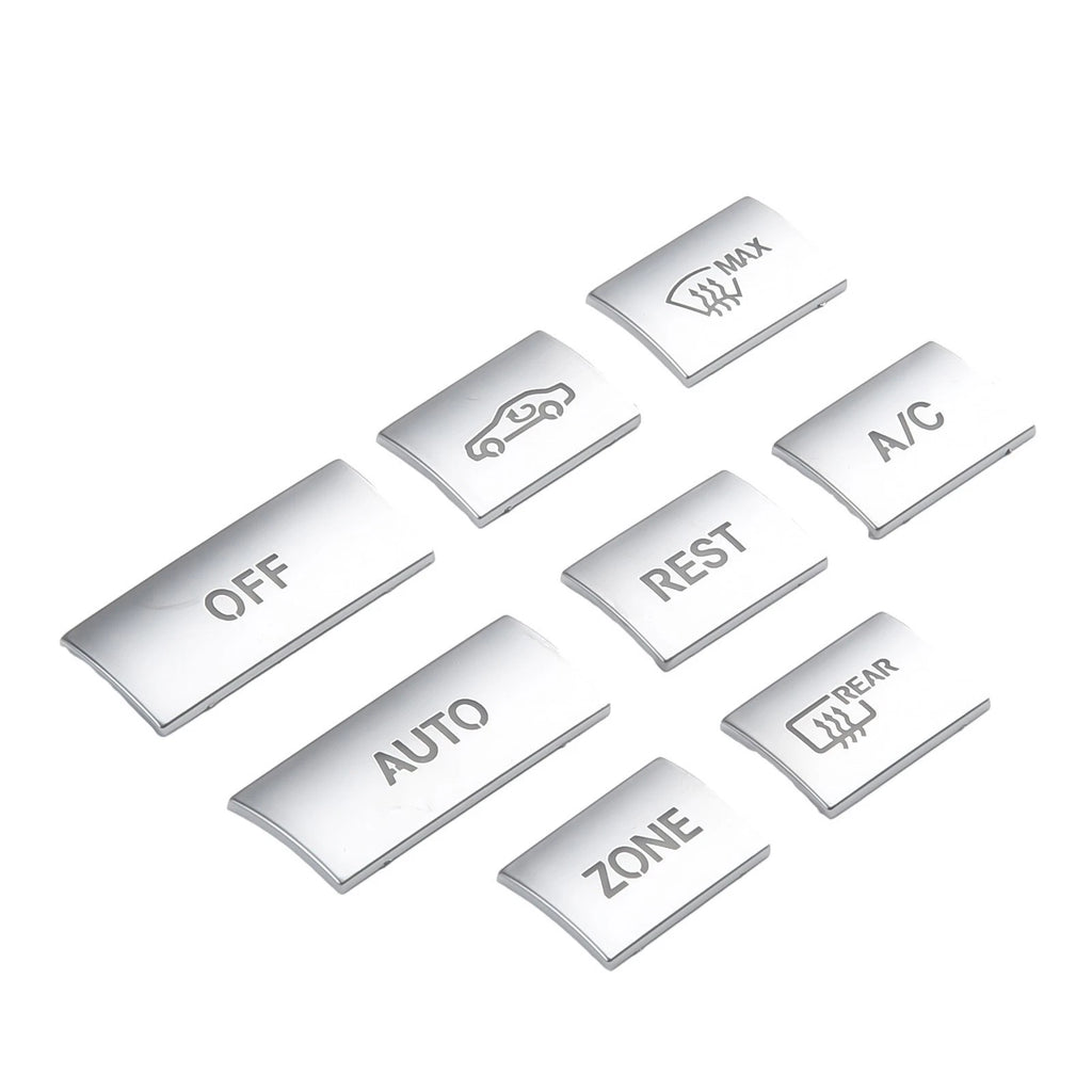 8X Console AC Buttons Cover Trim for Mercedes E Class W212, C207 (2009–2015)