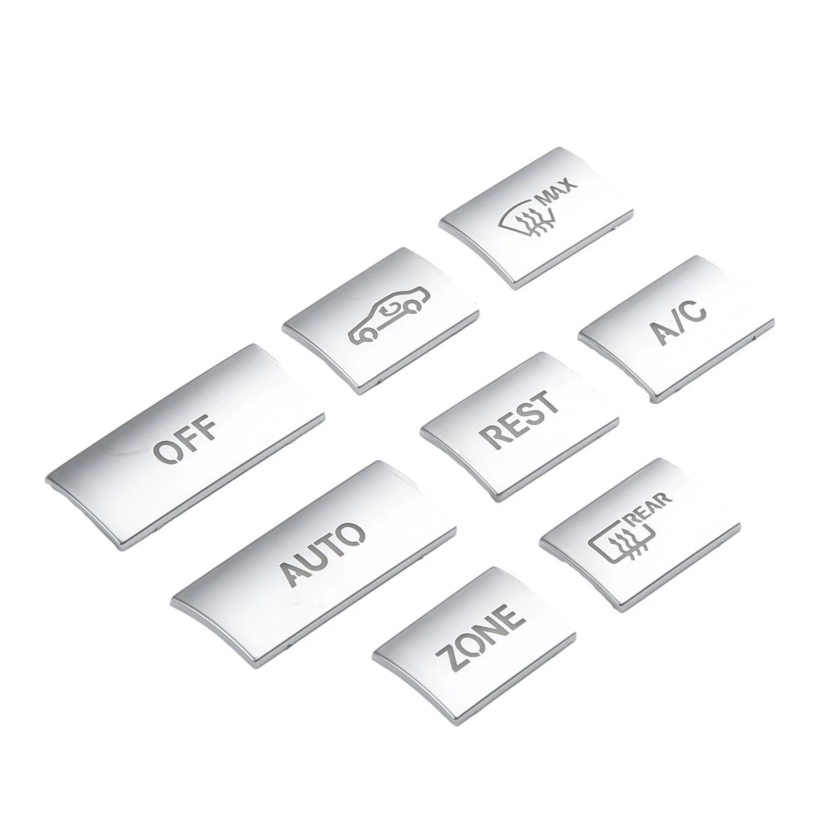 8X Console AC Buttons Cover Trim for Mercedes E Class W212, C207 (2009–2015)