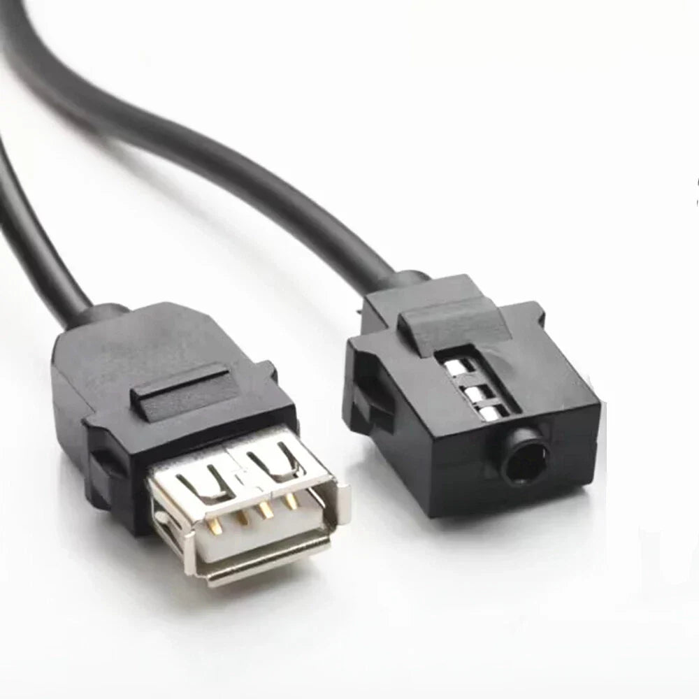 15cm AUX USB Socket Jack Extension Cable Adapter for Universal Car Dash Mount