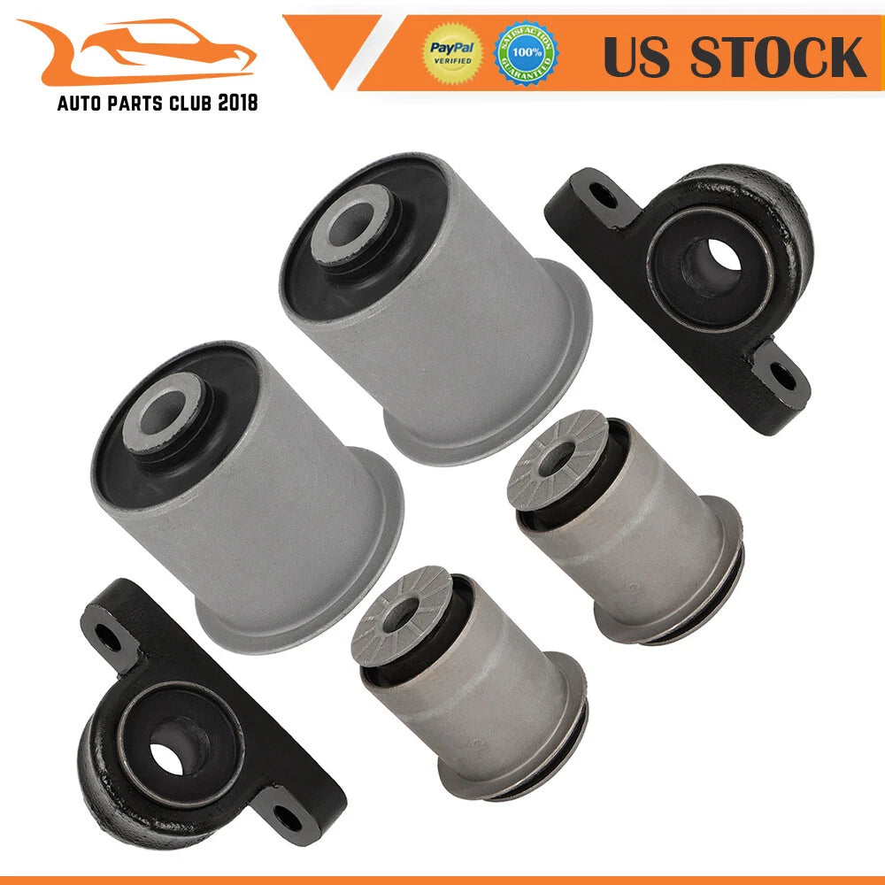 Set of 6 Front Lower Control Arm Bushings for Jeep Grand Cherokee (2005–2010)