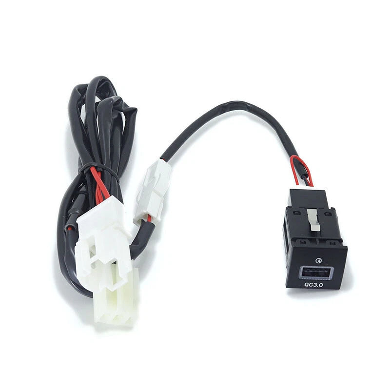 Set of 2 Red LED USB QC3.0 Chargers for VW Jetta MK6 (2010–2014) & Scirocco (2008–2014)