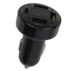 Car Charger Voltage Monitoring Aluminum Alloy PC Input 12-24V