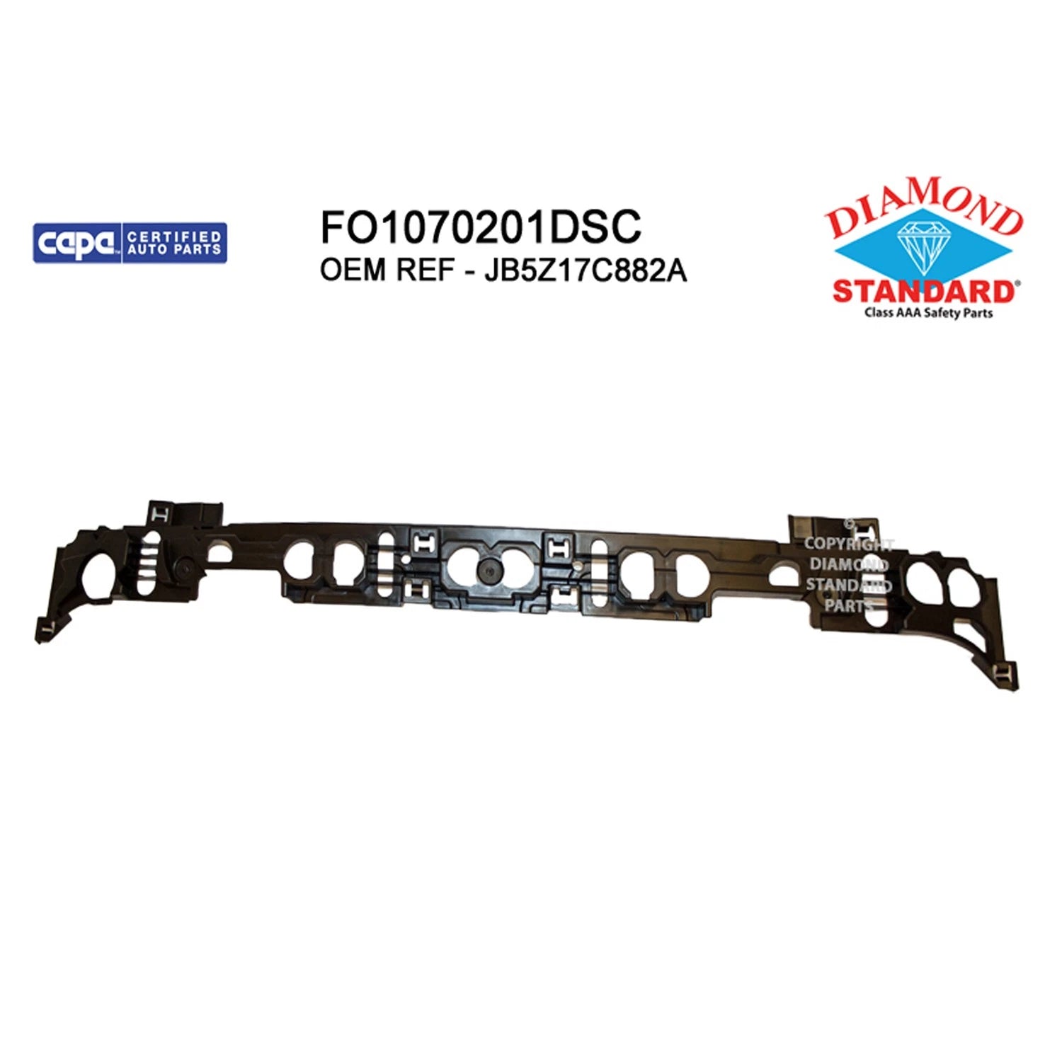 Replacement Polypropylene Front Bumper Impact Absorber for Ford Explorer (2018–2019)