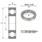Deep Groove Ball Bearing 6912ZZ for Scooter Skateboard Wheel (P6, 60x85x13mm)