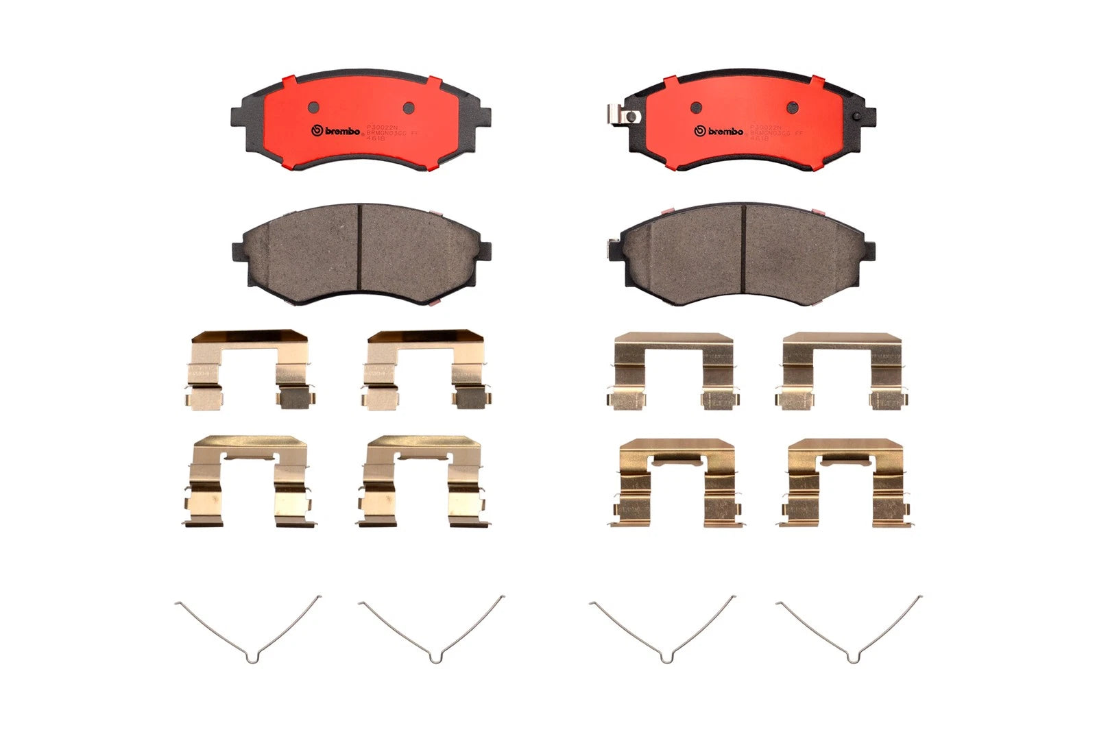 Brembo Front Ceramic Slotted Brake Pads for Hyundai Elantra Tiburon Kia Optima (2001–2016)