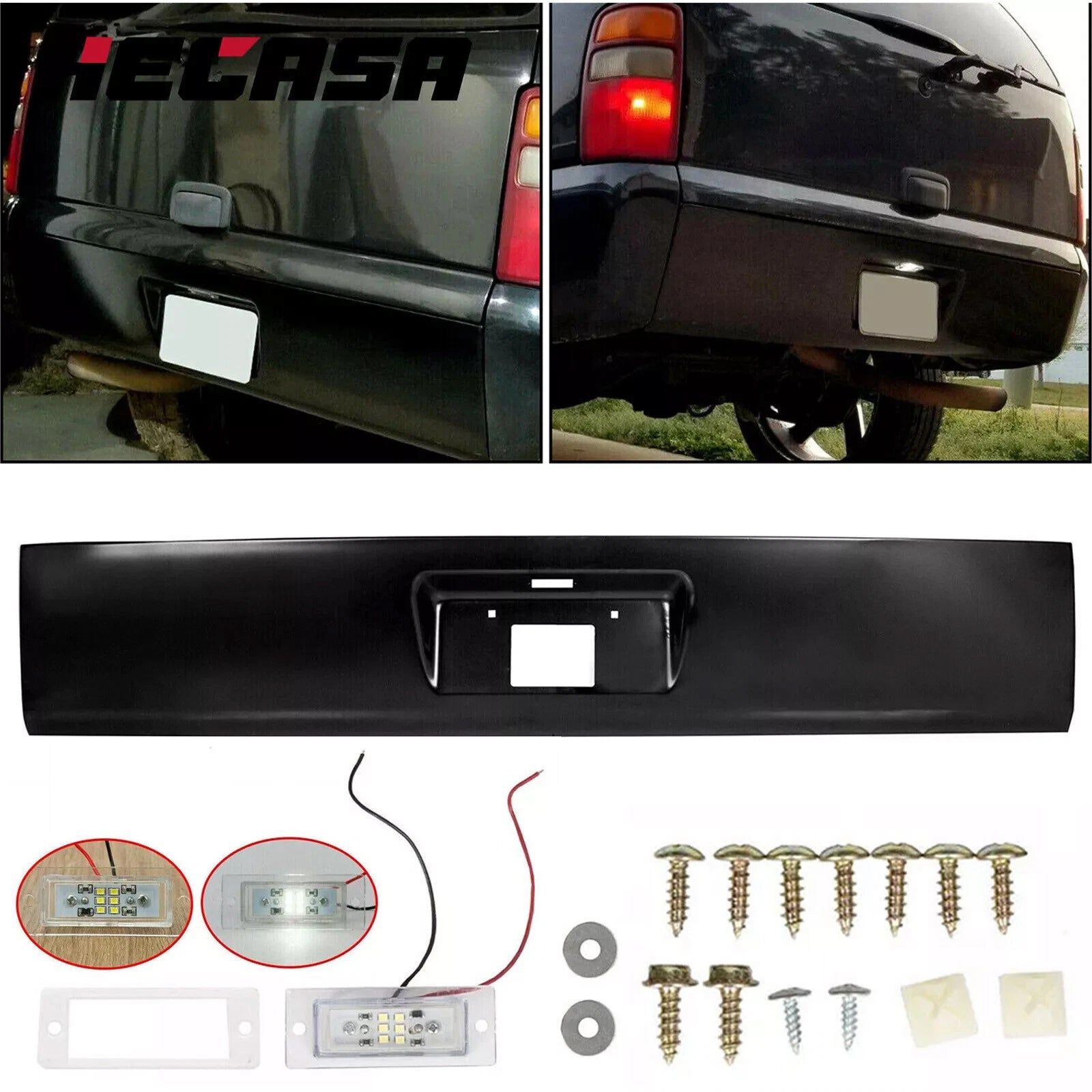 Rear Roll Pan w/LED Light for Chevrolet Suburban 2500 Tahoe GMC Yukon (2000–2006)
