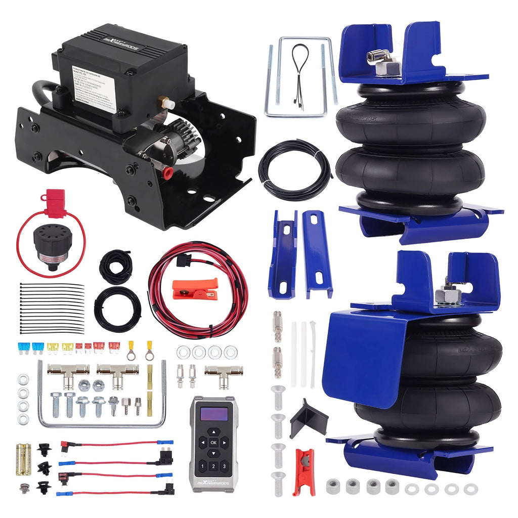 Air Suspension Springs + Wireless Compressor Kit for Ram 3500 2013–2025