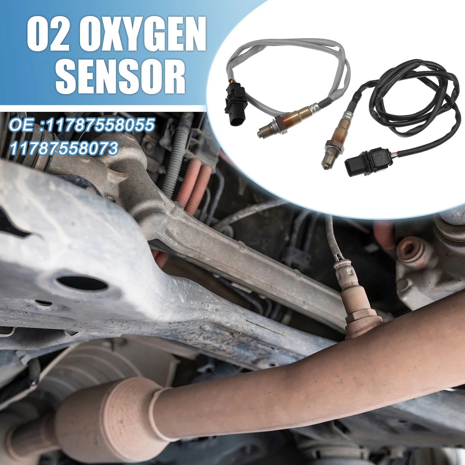 1 Pair Oxygen Sensor No. 11787558055 for BMW X3 (2007–2010)
