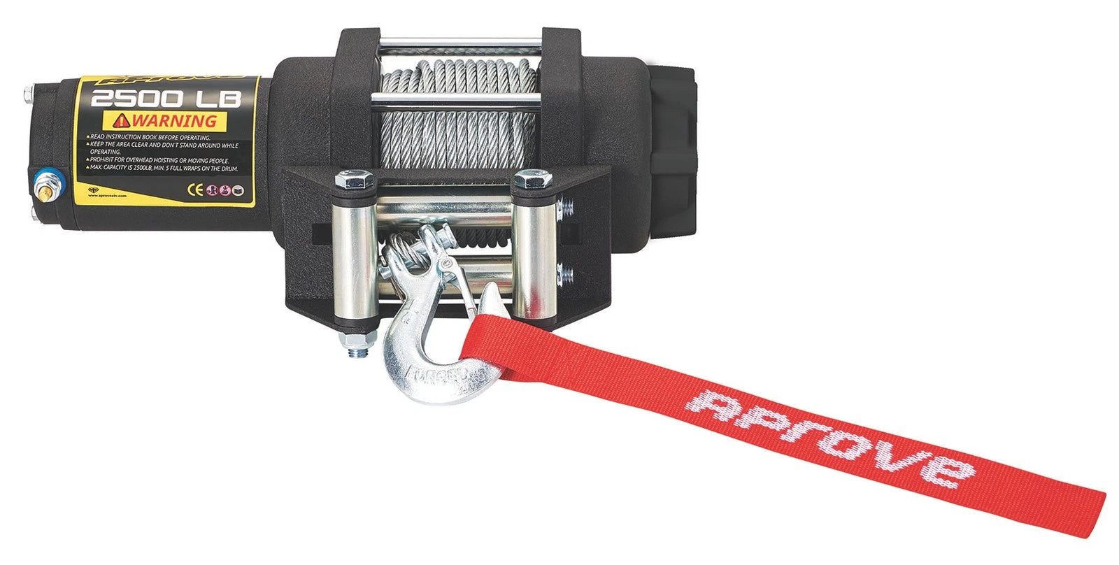 2500 LB Winch with Steel Cable for Universal Use (Corrosion Resistant)