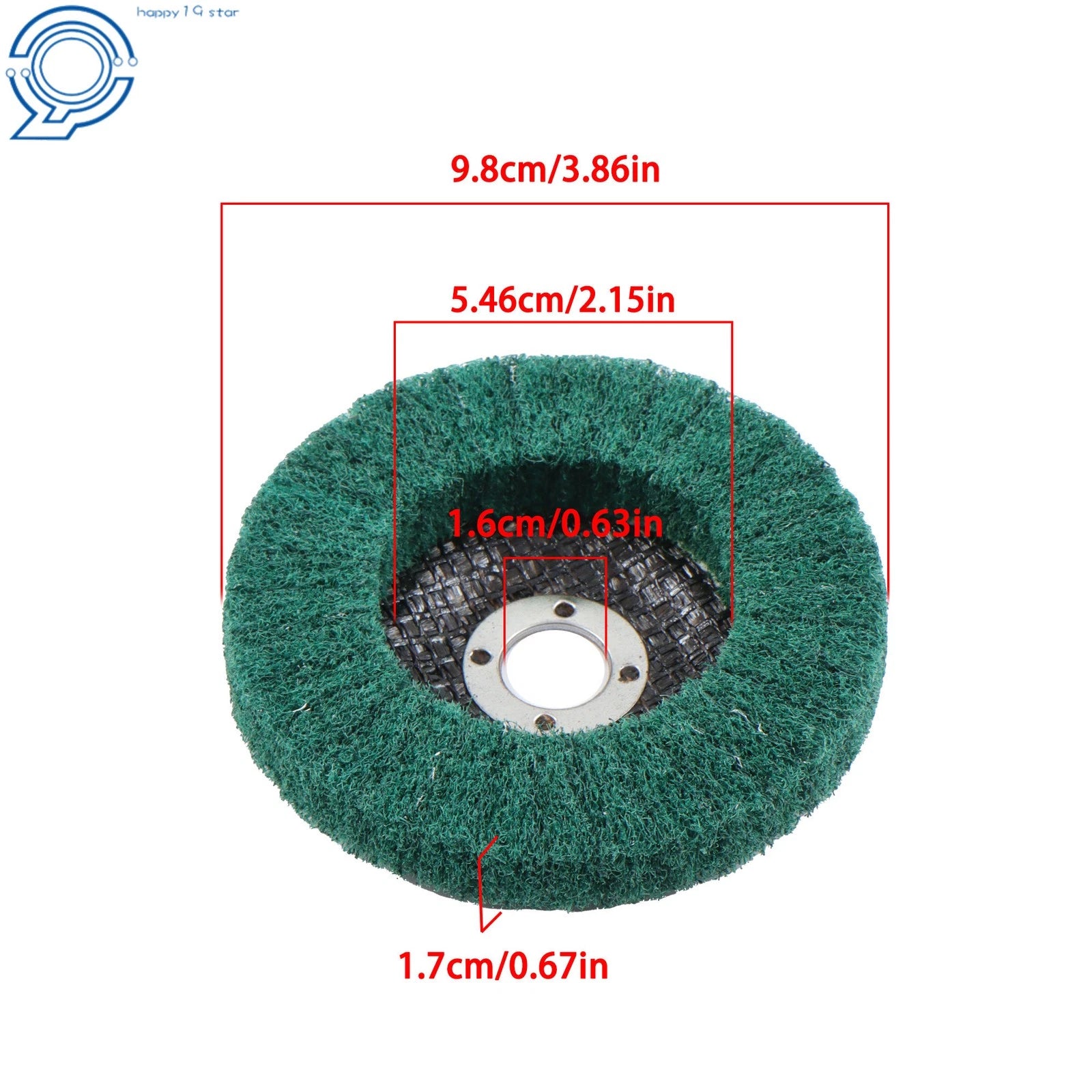 4 Inch Scour Flap Discs for Angle Grinder (Pack of 10, 180 & 320 Grit)