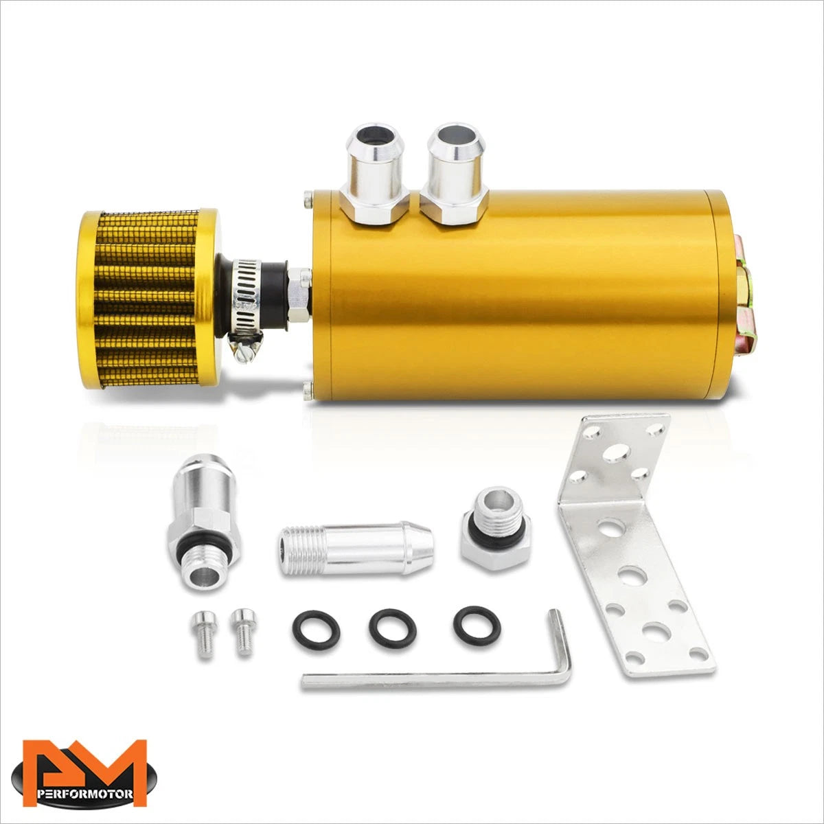 Aluminum Engine Catch Reservoir Breather Tank with Air Filter for