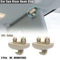 2X Sun Visor Hook Clip Retainer 8U0857562 for Audi S4 (2004–2015)