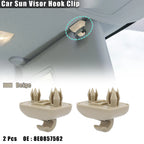 2X Sun Visor Hook Clip Retainer 8U0857562 for Audi S4 (2004–2015)