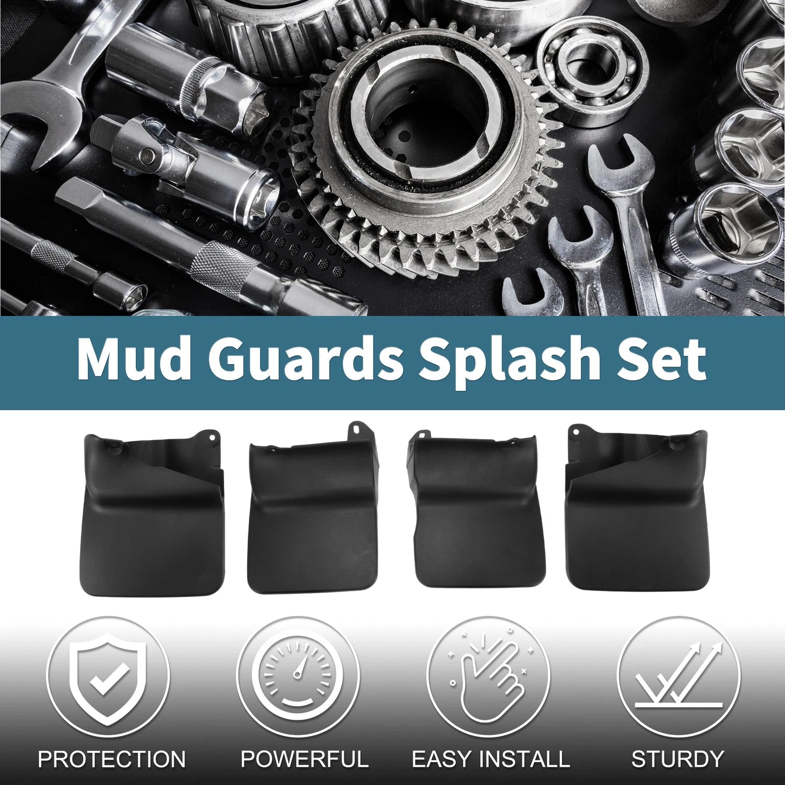 Mud Flaps Splash Guards for Toyota Land Cruiser Prado FJ90 (1996–2002)