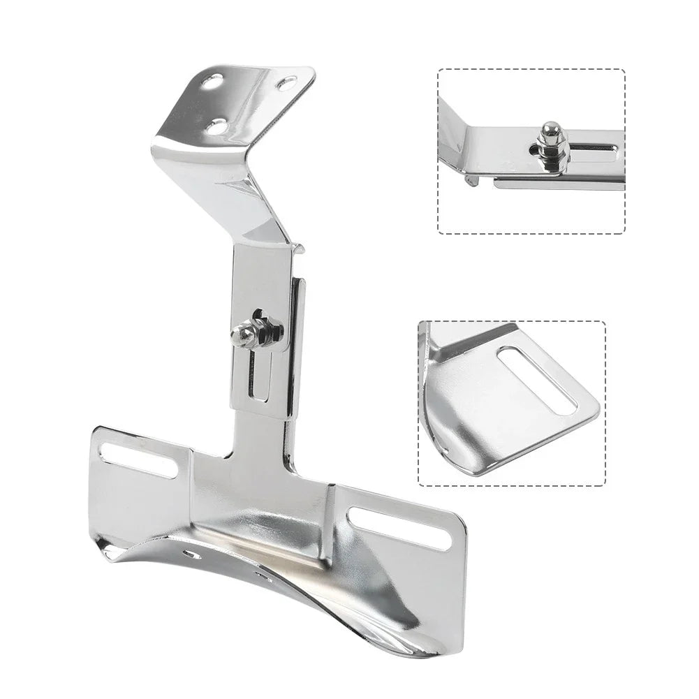 Rear License Plate Bracket for Harley FLH 1975-1984 Chrome