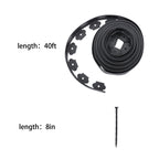 Lawn Border Edging Kit for Garden (40FT, 40 Anchoring Spikes)